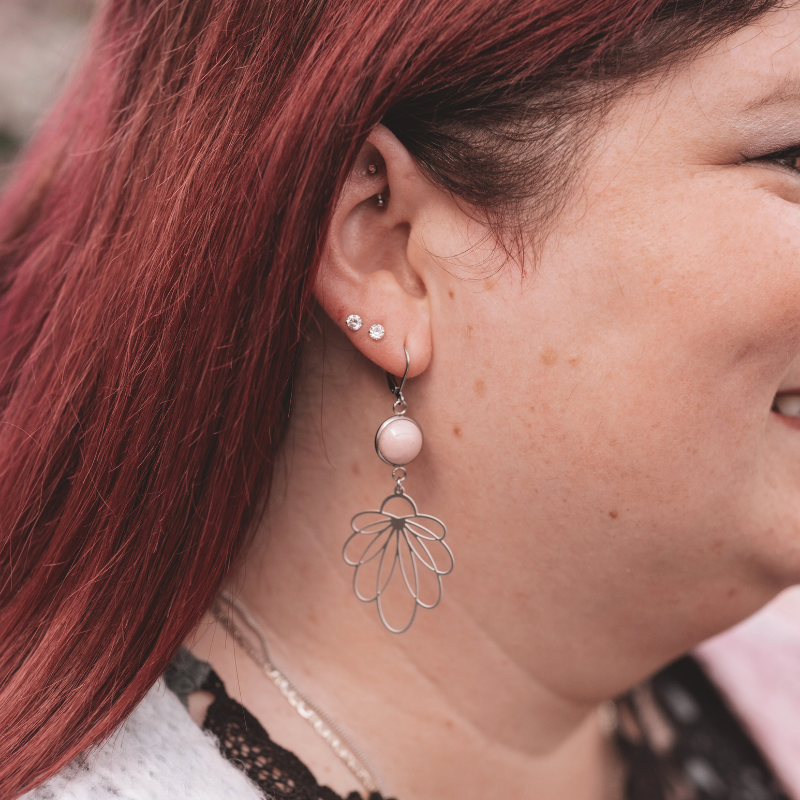 ELSIE- Résine Rose Pastel