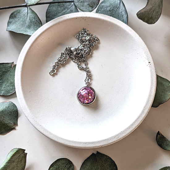 Collier Rose BonBon Brillant